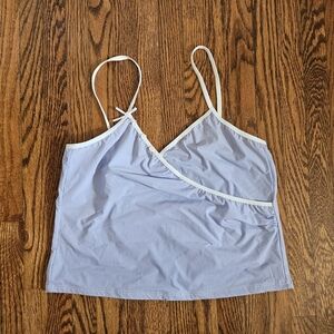 BCBG Maxazria Cropped cami tank top size medium fitted bow Y2K Intimates